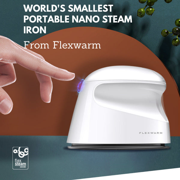 FLEXWARM Nano Steam Iron, Portable Steam Iron, Hanging Machine