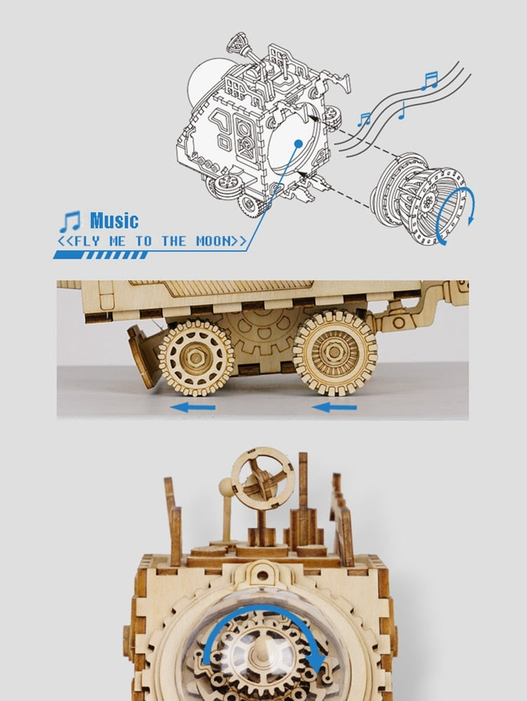 Robotime ROKR 3D Wooden Jigsaw Puzzle Toy Music Box - EzMart, Easy Life!