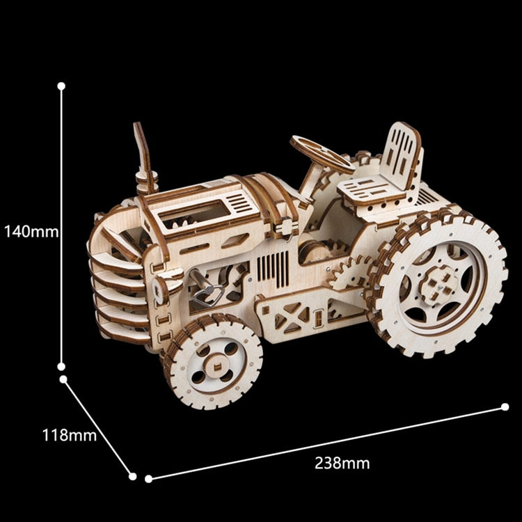 Robotime ROKR 3D Wooden Puzzle Movable Mechanical Tractor - EzMart, Easy Life!