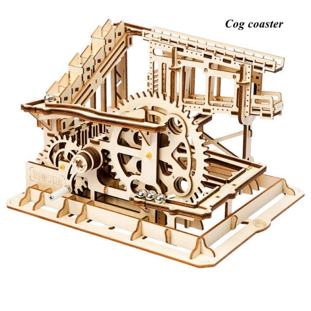 Robotime ROKR 3D Puzzle Waterwheel Coaster 4 Kinds Marble Run Game - EzMart, Easy Life!