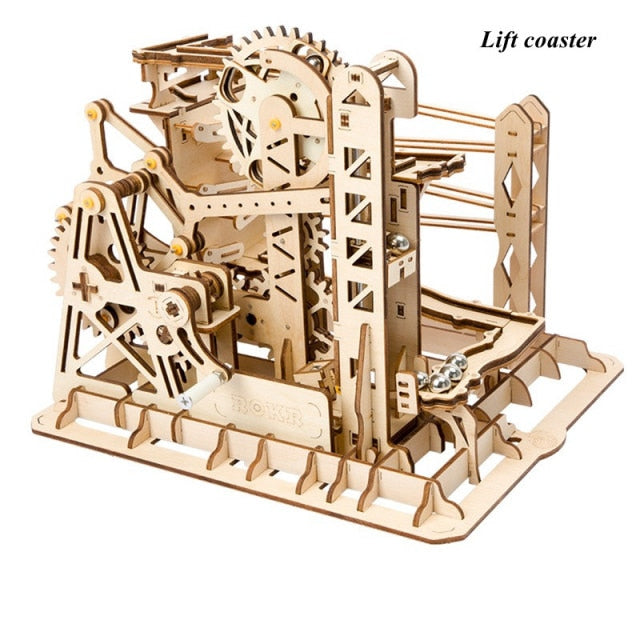 Robotime ROKR 3D Puzzle Waterwheel Coaster 4 Kinds Marble Run Game - EzMart, Easy Life!