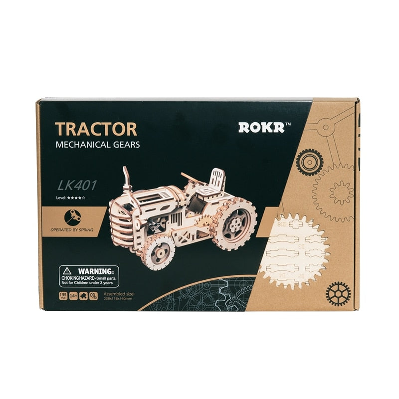 Robotime ROKR 3D Wooden Puzzle Movable Mechanical Tractor - EzMart, Easy Life!