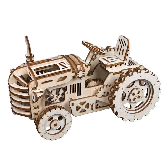 Robotime ROKR 3D Wooden Puzzle Movable Mechanical Tractor - EzMart, Easy Life!