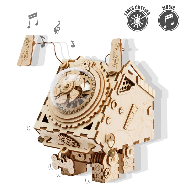 Robotime ROKR 3D Wooden Jigsaw Puzzle Toy Music Box - EzMart, Easy Life!