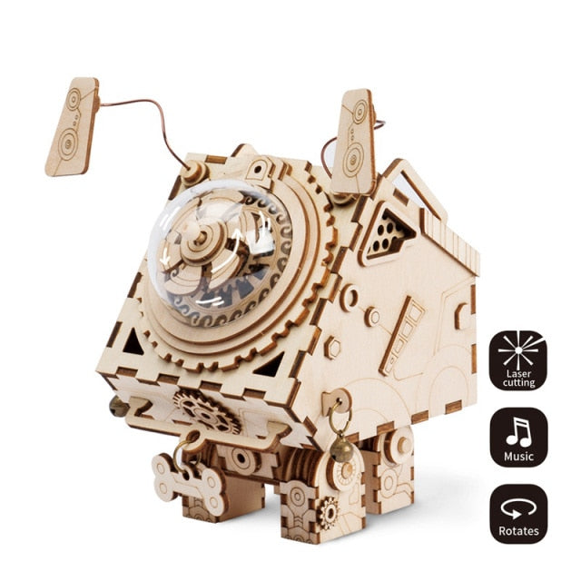 Robotime ROKR 3D Wooden Jigsaw Puzzle Toy Music Box - EzMart, Easy Life!