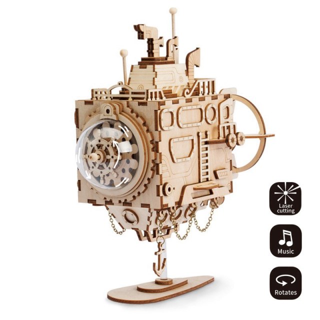 Robotime ROKR 3D Wooden Jigsaw Puzzle Toy Music Box - EzMart, Easy Life!