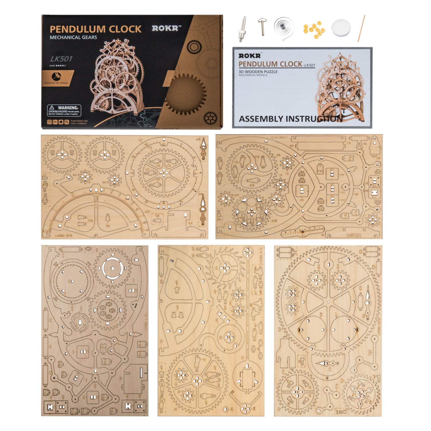 Robotime ROKR 3D Wooden Puzzle Mechanical Model - EzMart, Easy Life!