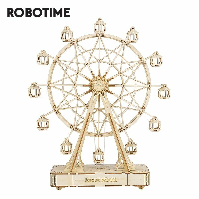 Robotime ROLIFE 3D Wooden Puzzle Music Box Ferris Wheel Gifts - EzMart, Easy Life!