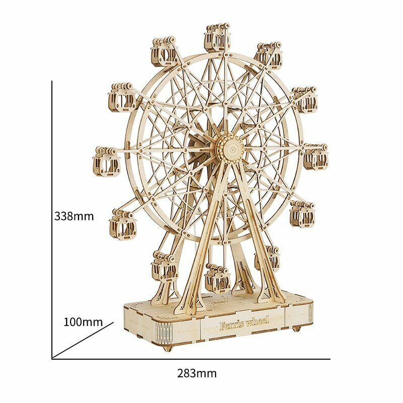 Robotime ROLIFE 3D Wooden Puzzle Music Box Ferris Wheel Gifts - EzMart, Easy Life!