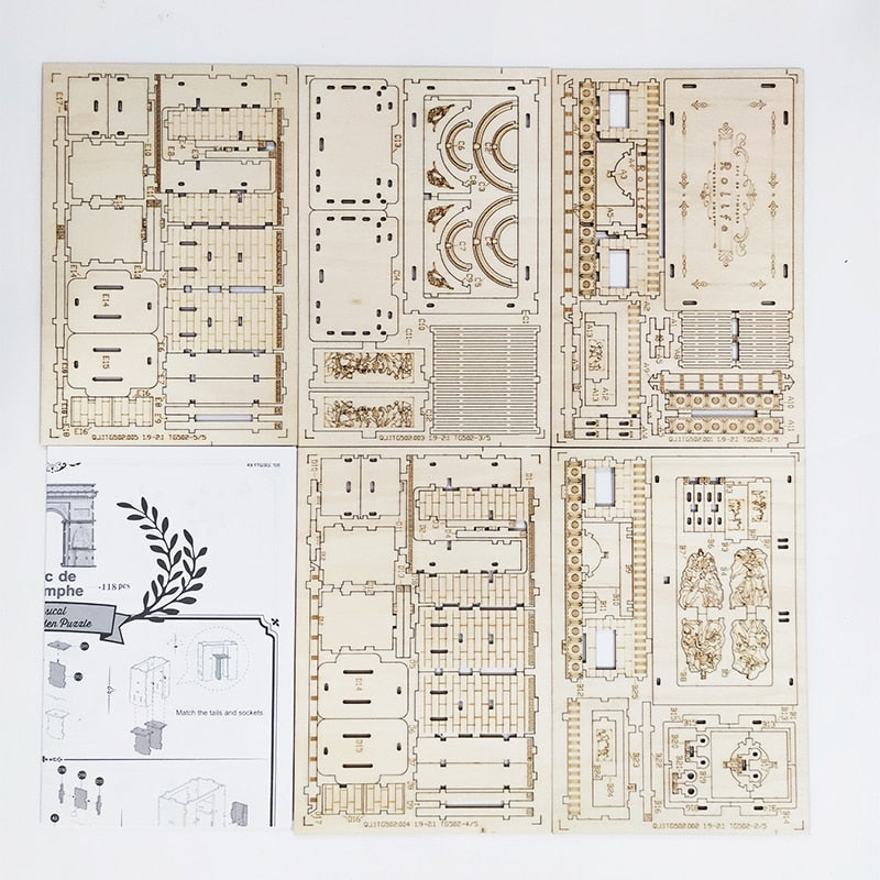 Robotime ROLIFE 3D Wooden Puzzle Model Building Arc de Triomphe - EzMart, Easy Life!