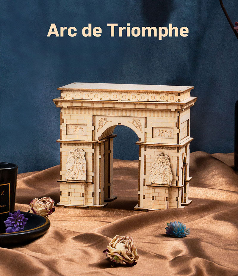 Robotime ROLIFE 3D Wooden Puzzle Model Building Arc de Triomphe - EzMart, Easy Life!