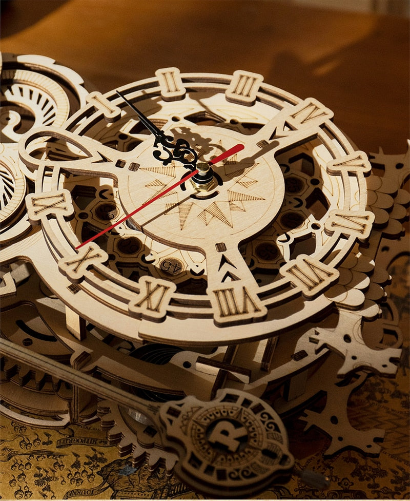 Robotime ROKR 3D Wooden Puzzle Owl Clock - EzMart, Easy Life!