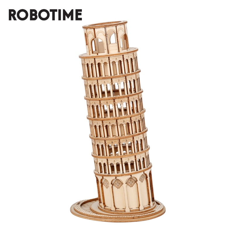 Robotime ROLIFE 3D Wooden Puzzle Leaning Tower of Pisa - EzMart, Easy Life!