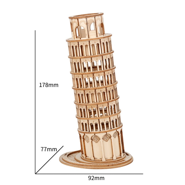 Robotime ROLIFE 3D Wooden Puzzle Leaning Tower of Pisa - EzMart, Easy Life!