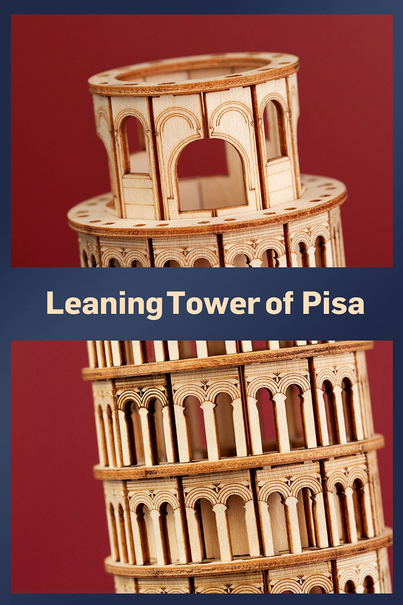 Robotime ROLIFE 3D Wooden Puzzle Leaning Tower of Pisa - EzMart, Easy Life!