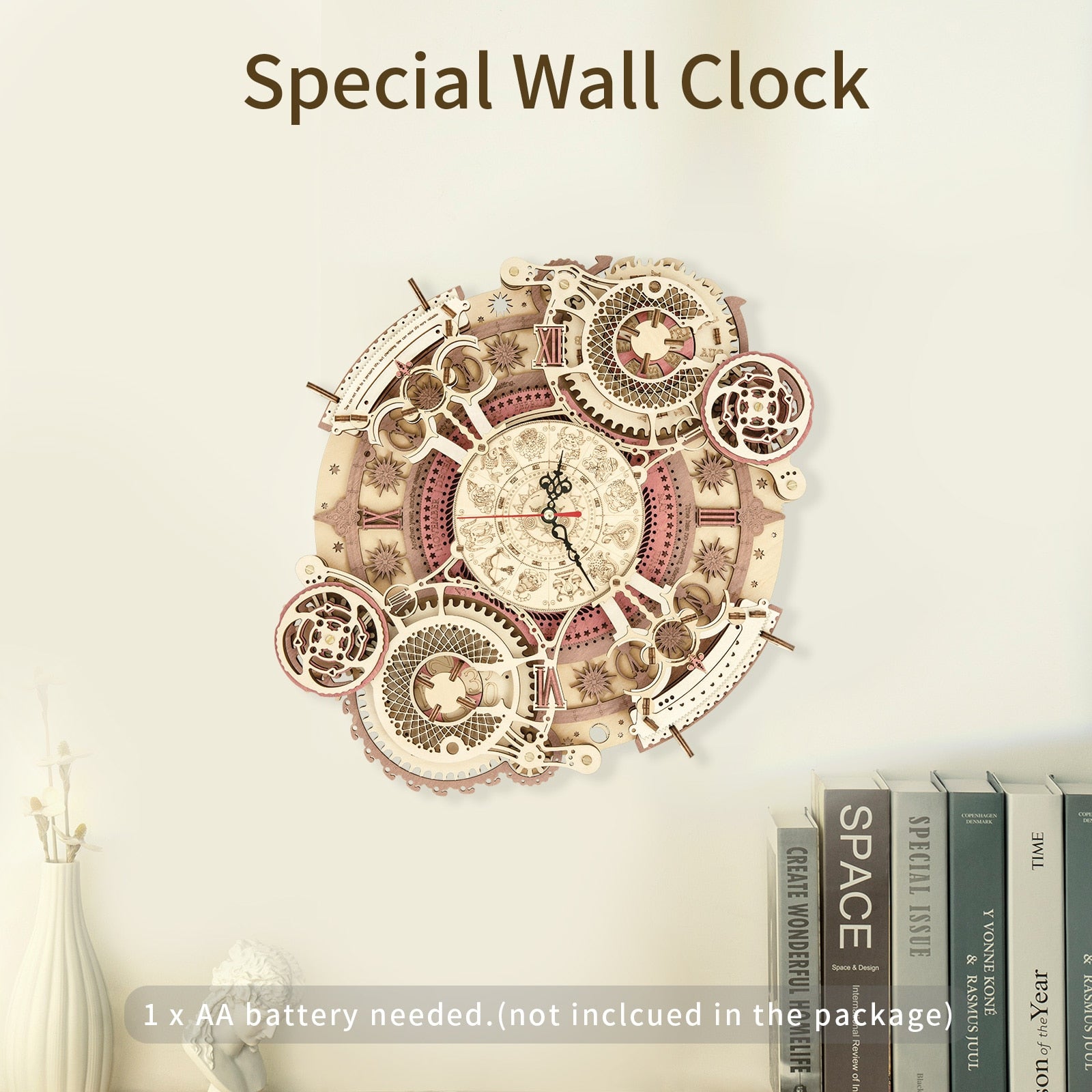 Robotime ROKR 3D Wooden Puzzle Zodiac Wall Clock - EzMart, Easy Life!