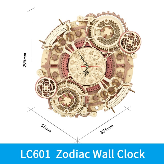 Robotime ROKR 3D Wooden Puzzle Zodiac Wall Clock - EzMart, Easy Life!