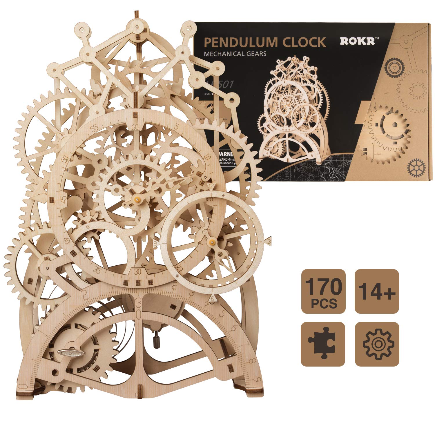 Robotime ROKR 3D Wooden Puzzle Mechanical Model - EzMart, Easy Life!