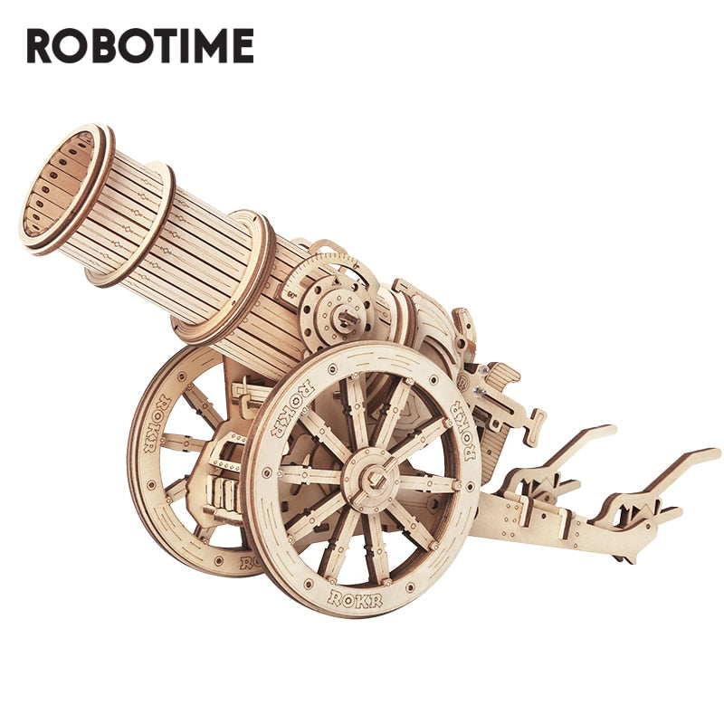 Robotime ROKR 3D Wooden Puzzle Wheeled Siege Artillery - EzMart, Easy Life!