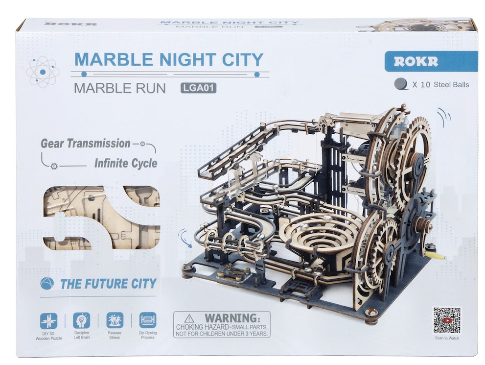 Robotime ROKR Educational 3D Wooden Puzzle Toys Marble Night City for Adults/Kids - EzMart, Easy Life!