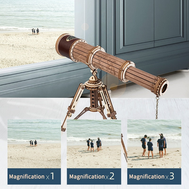 Robotime ROKR 3D Wooden Puzzle Monocular Telescope - EzMart, Easy Life!