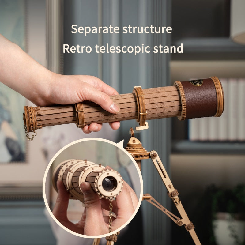 Robotime ROKR 3D Wooden Puzzle Monocular Telescope - EzMart, Easy Life!