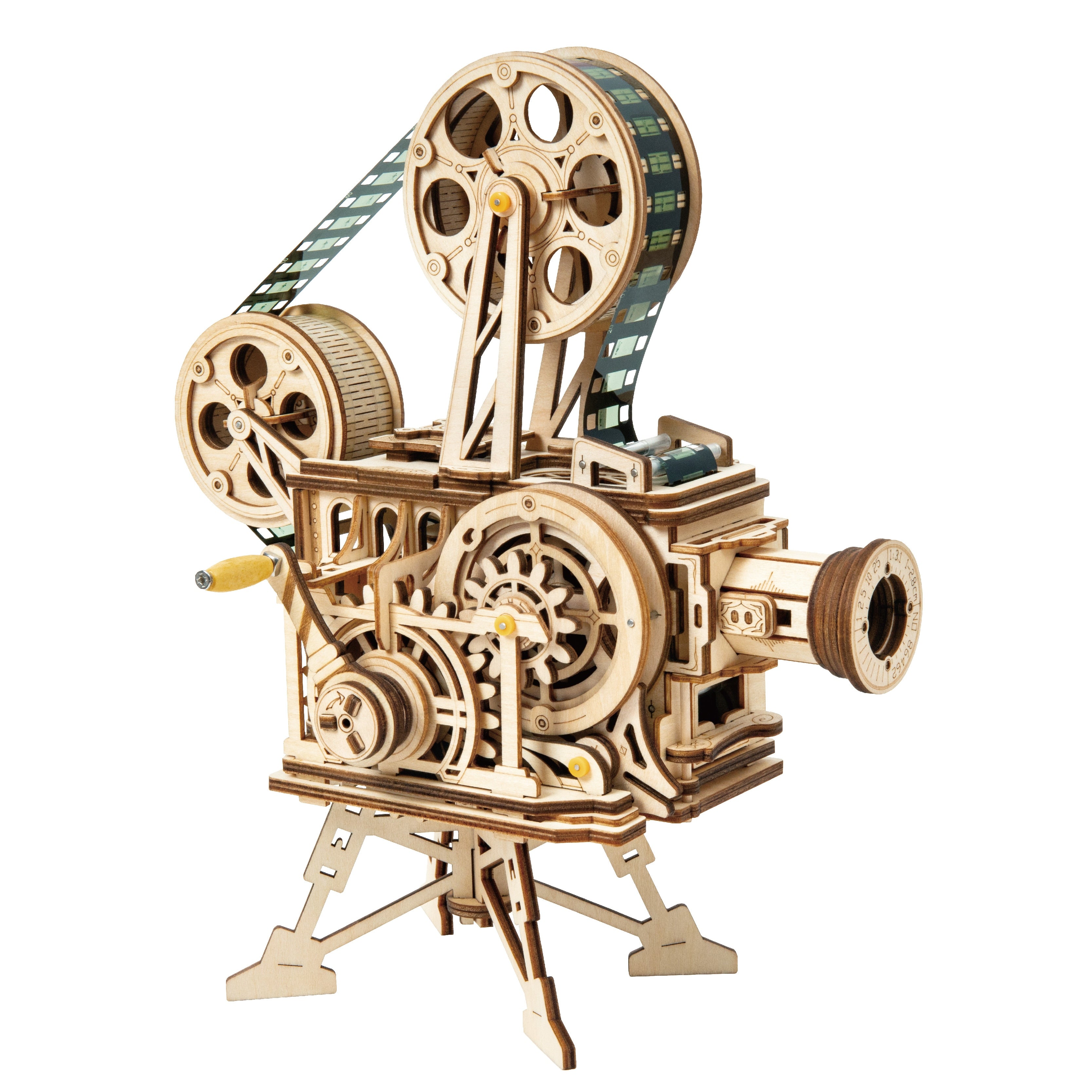 Robotime ROKR Mechanical 3D Wooden Puzzle Film Projector - EzMart, Easy Life!