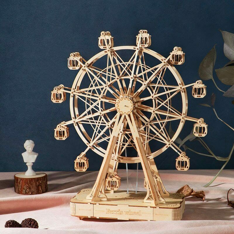 Robotime ROLIFE 3D Wooden Puzzle Music Box Ferris Wheel Gifts - EzMart, Easy Life!