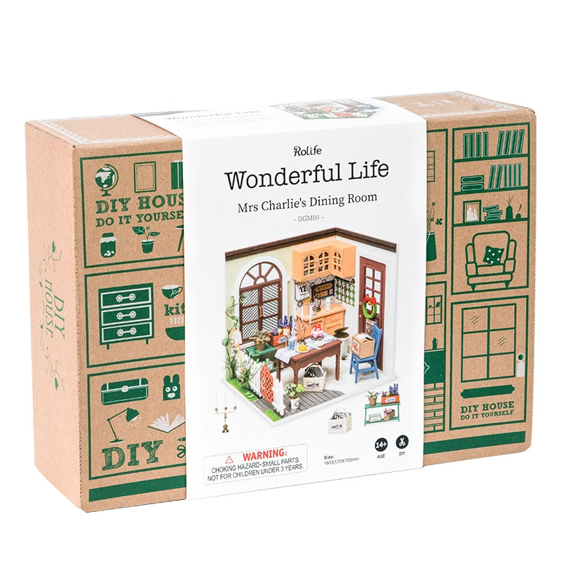 Robotime ROLIFE 3D Puzzle Wooden Miniature Dollhouse - 2 - EzMart, Easy Life!