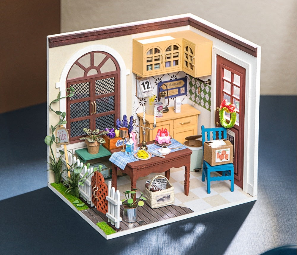 Robotime ROLIFE 3D Puzzle Wooden Miniature Dollhouse - 2 - EzMart, Easy Life!