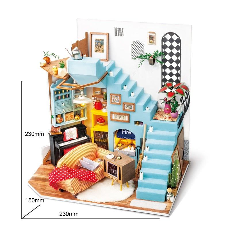 Robotime ROLIFE 3D Puzzle Wooden Miniature Dollhouse - 2 - EzMart, Easy Life!