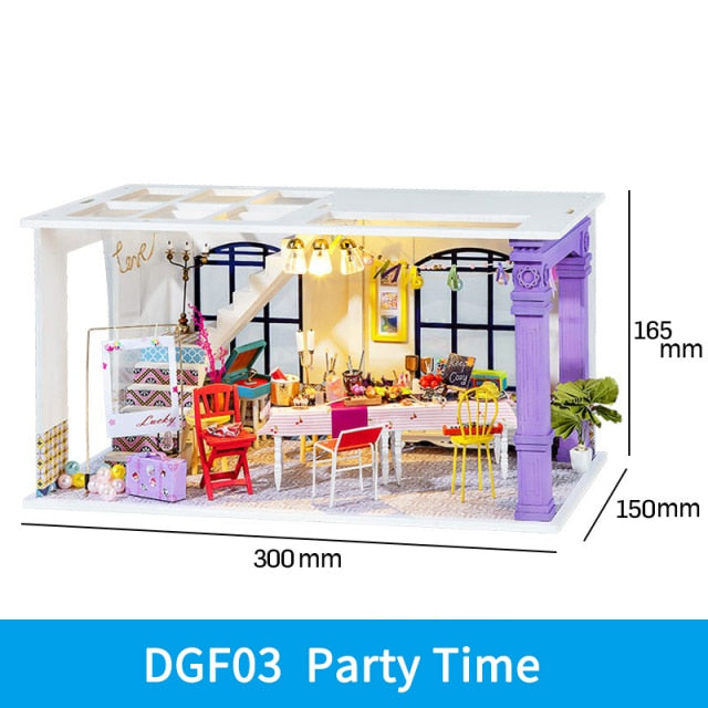 Robotime ROLIFE 3D Puzzle Wooden Miniature Dollhouse - 2 - EzMart, Easy Life!