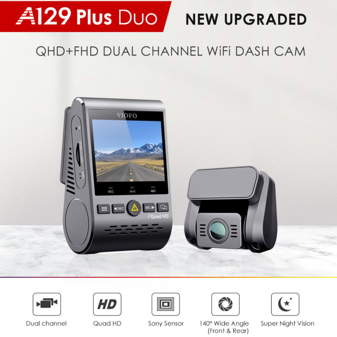 Viofo a129 Plus Duo Dash Camera with GPS logger - EzMart, Easy Life!